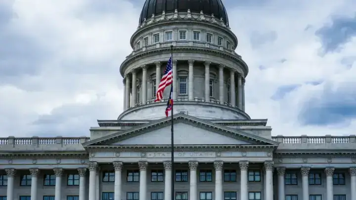 United States state capitol building, illustrating state adoption of NAIC model insurance laws and regulations
